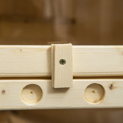 5-Tier Wooden Hamster Cage Mice Habitat Rat Habitat With Openable Top, Front Door And Storage Shelf - Purrfect Pet Haven