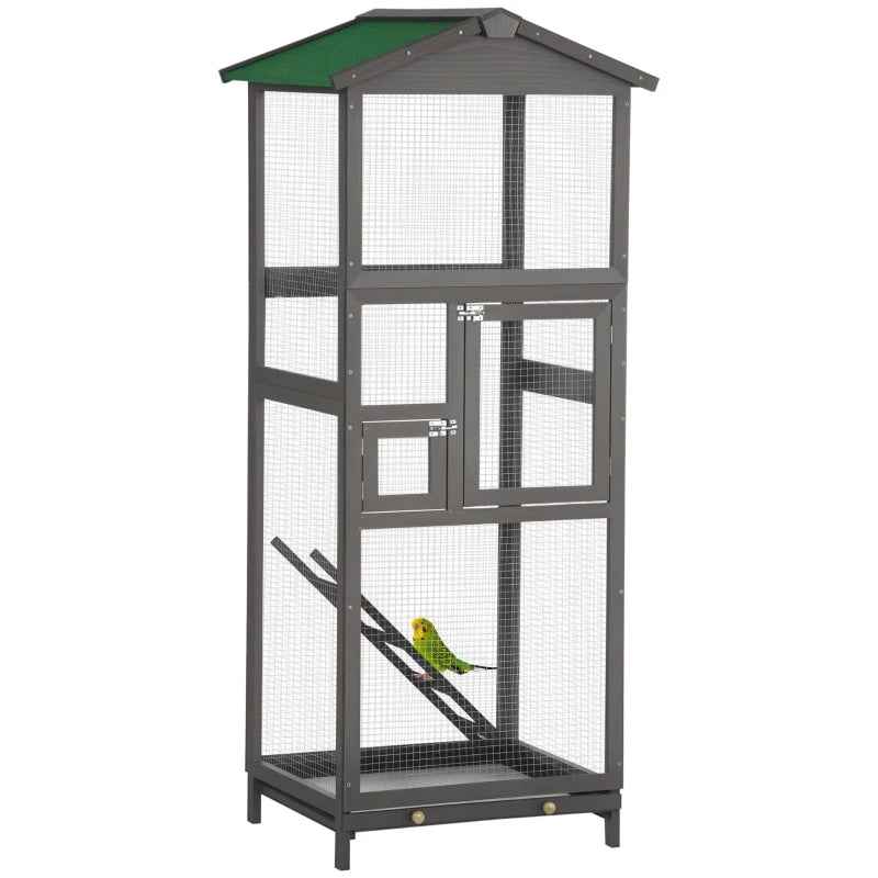 Wooden Bird Cage - Outdoor Aviary House