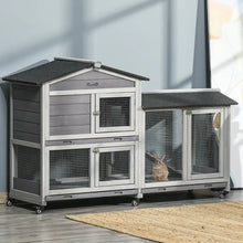 Rabbit Hutch - Large Outdoor with Wheels & Dual Runs - Purrfect Pet Haven