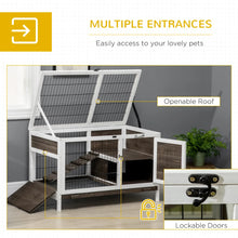 Small Elevated Pet Cage - Two Level Rabbit-Guinea Pig Hutch