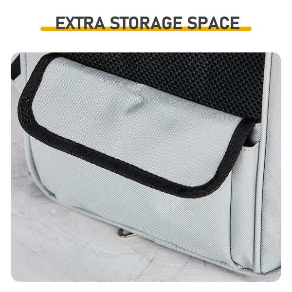 Pet Carrier Backpack - Expandable Travel Bag With Rear Extension