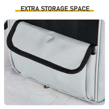 Pet Carrier Backpack - Expandable Travel Bag With Rear Extension