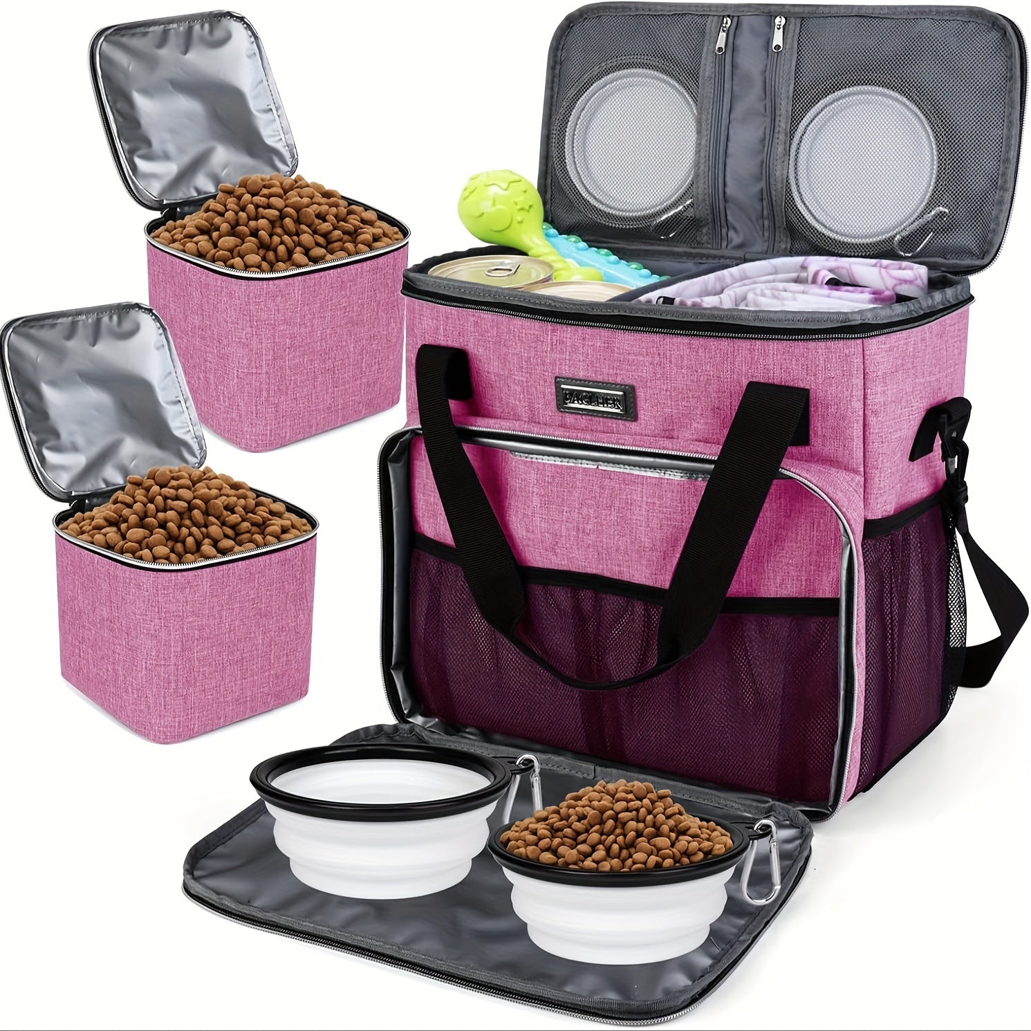 Essential Pet Travel Kit - Dog Food & Water Travel Bag