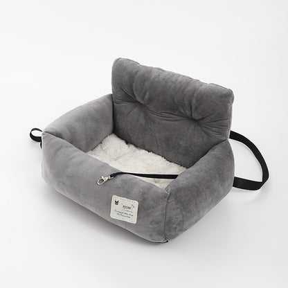 Soft Plush Nest Pet Bed Car Seat - Secure Your Pet