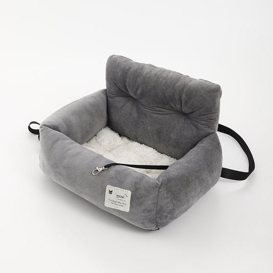 Soft Plush Nest Pet Bed Car Seat - Secure Your Pet