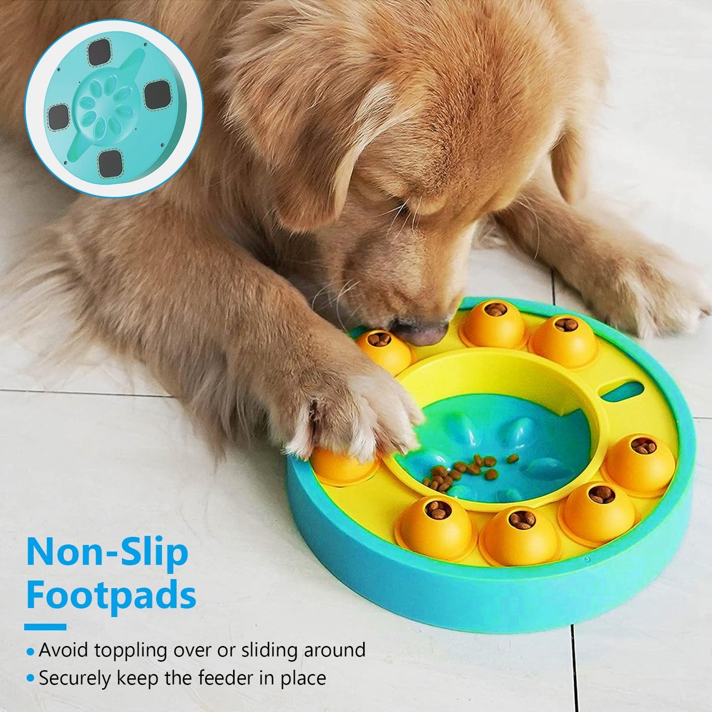 Dog Puzzle Feeder - Slow Feeding IQ Training Toy - Purrfect Pet Haven