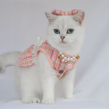 Pet Skirt Cat Fashion Cute Dress