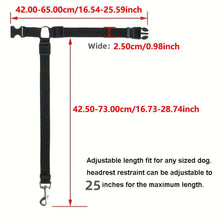Adjustable Harness Solid Two-in-one Car BackSeat Pet Safety Belt Lead Leash