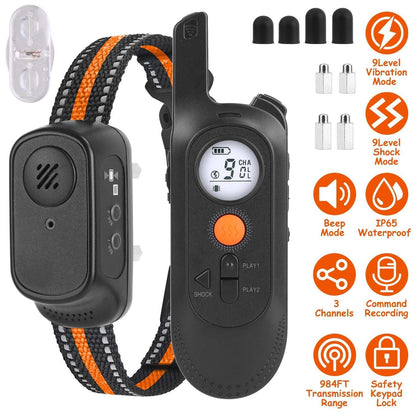 Dog Training Collar - Waterproof Remote With 3 Training Modes