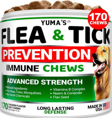Flea And Tick Prevention For Dogs Chewables 170 Treats Natural Dog Flea And Tick Treatment All Breeds & Ages Made In USA CANNOT Be Listed For Sale On Amazon