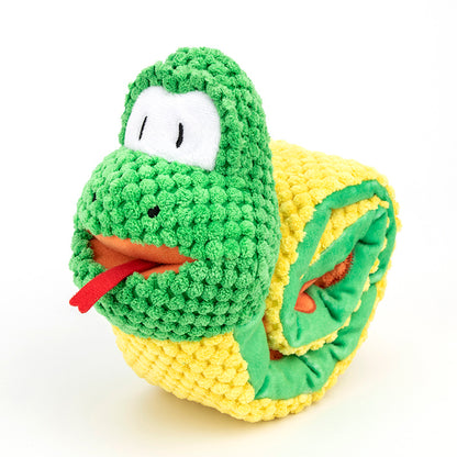 Snuffle Snake Treat Dispenser Puzzle Plush Toy IQ Training Squeaky Dog Toy