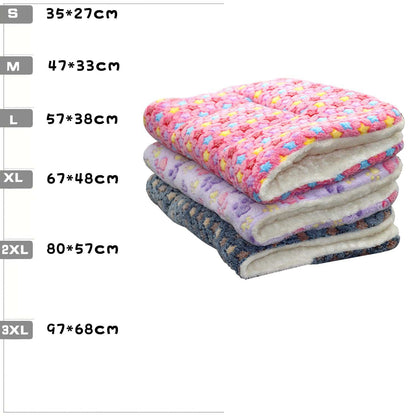 Premium Pet Bed Mat - Washable Fleece Crate Pad for Dogs & Cats All Sizes