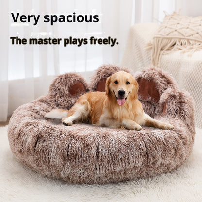 Pet Bed - Round Plush Thickened for Dogs & Cats