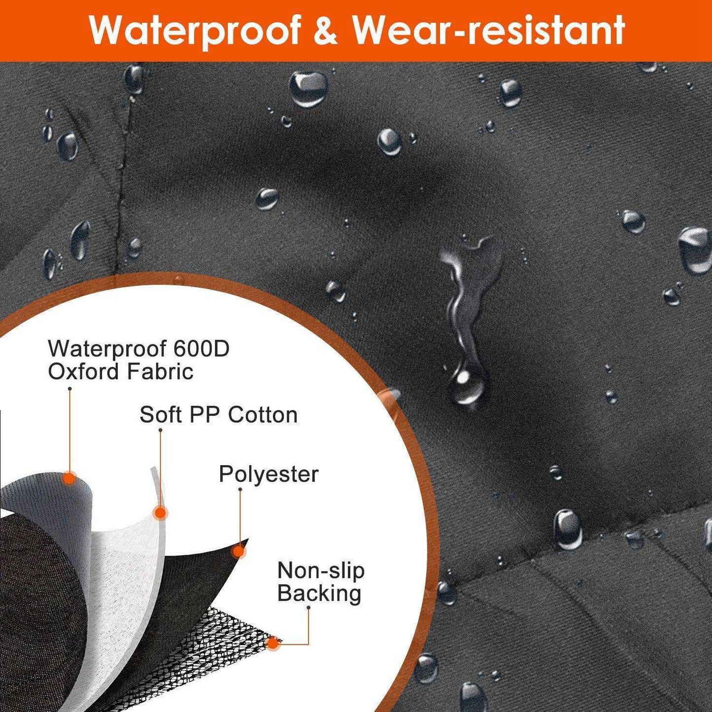 Waterproof Scratch Proof Pet Dog Car Seat Cover Rear Protector Mat