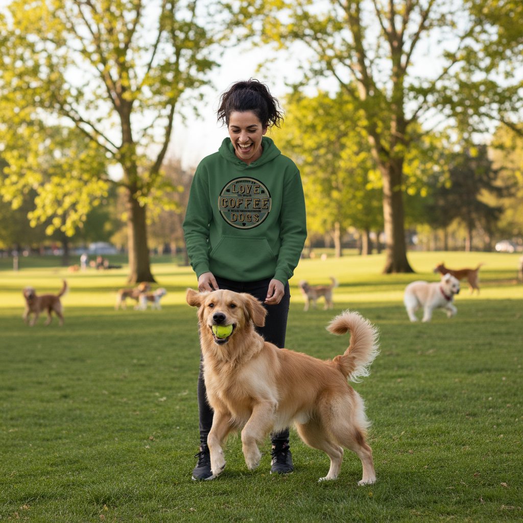 Forest Green Power Love Hoodie Lifestyle