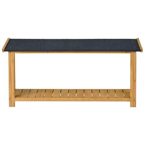 CJ wooden Outdoor Hut Style Kennel with slatted raised floor and asphalt roof for small to medium dogs