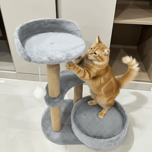 Luxury Cat Tree With Scratching Posts - Easy To Assemble, Wooden Fiber Structure, Suitable For Cats. - Purrfect Pet Haven