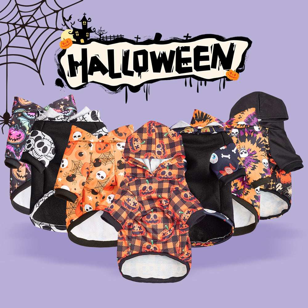 Halloween Pumpkin Pet Belt for dogs featuring festive designs and comfortable fit for Halloween celebrations