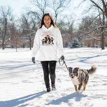 Happy Collie Days White Hoodie Lifestyle