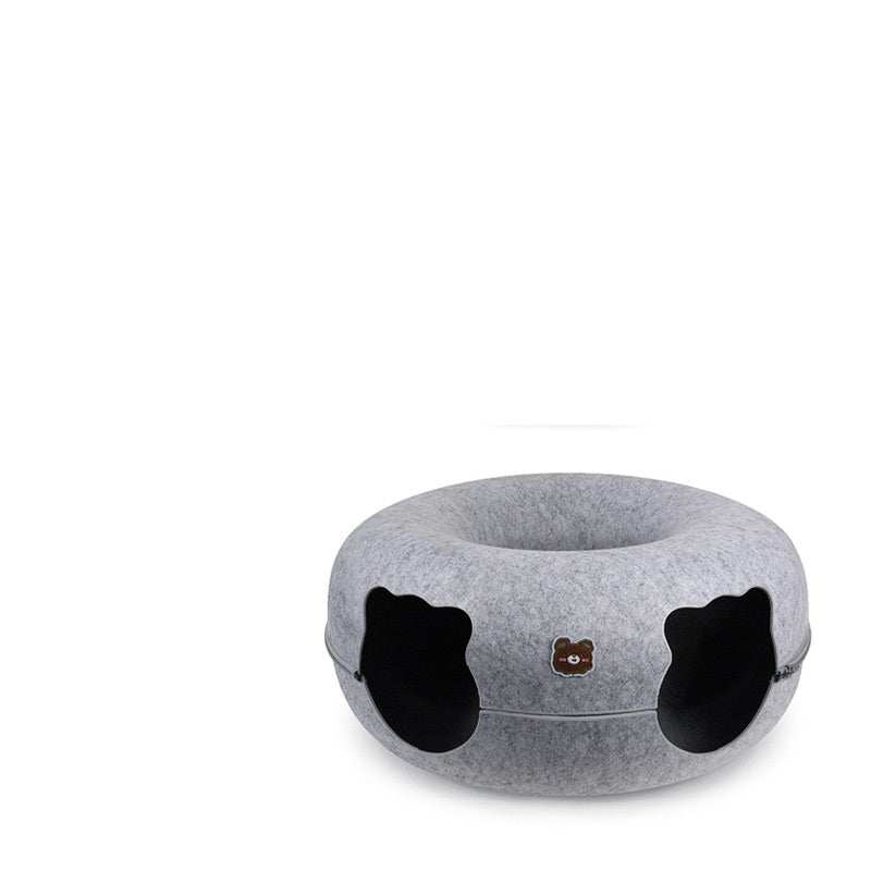 Cozy Hide and Seek Tunnel for pets with soft fabric and rounded design for playful hiding