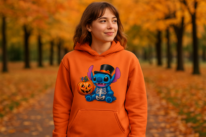 Lifestyle - Orange Hoodie Fall Park