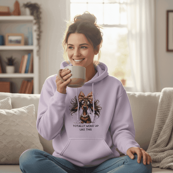 Funny Dog Hoodie - Woke Up Like This Sweatshirt - Purrfect Pet Haven
