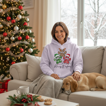 Lavender Merry Woofmas Hoodie Lifestyle