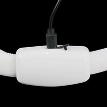 Close-up of LED Lighted Dog Collar with charging port for nighttime visibility and safety