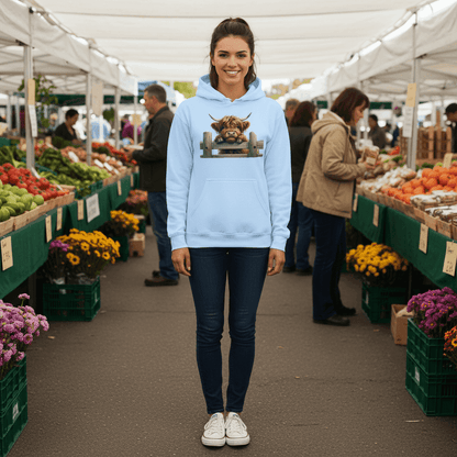 Highland Cow Hoodie with Fluffy Design for Farm Lovers - Purrfect Pet Haven
