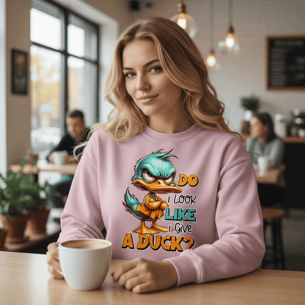 Give a Duck Crewneck - Funny Sarcastic Sweatshirt - Purrfect Pet Haven