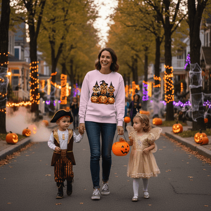 Golden Retriever Halloween Sweatshirt - Witch Dogs - Purrfect Pet Haven