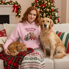 Light Pink Meowy Woofmas Hoodie Lifestyle