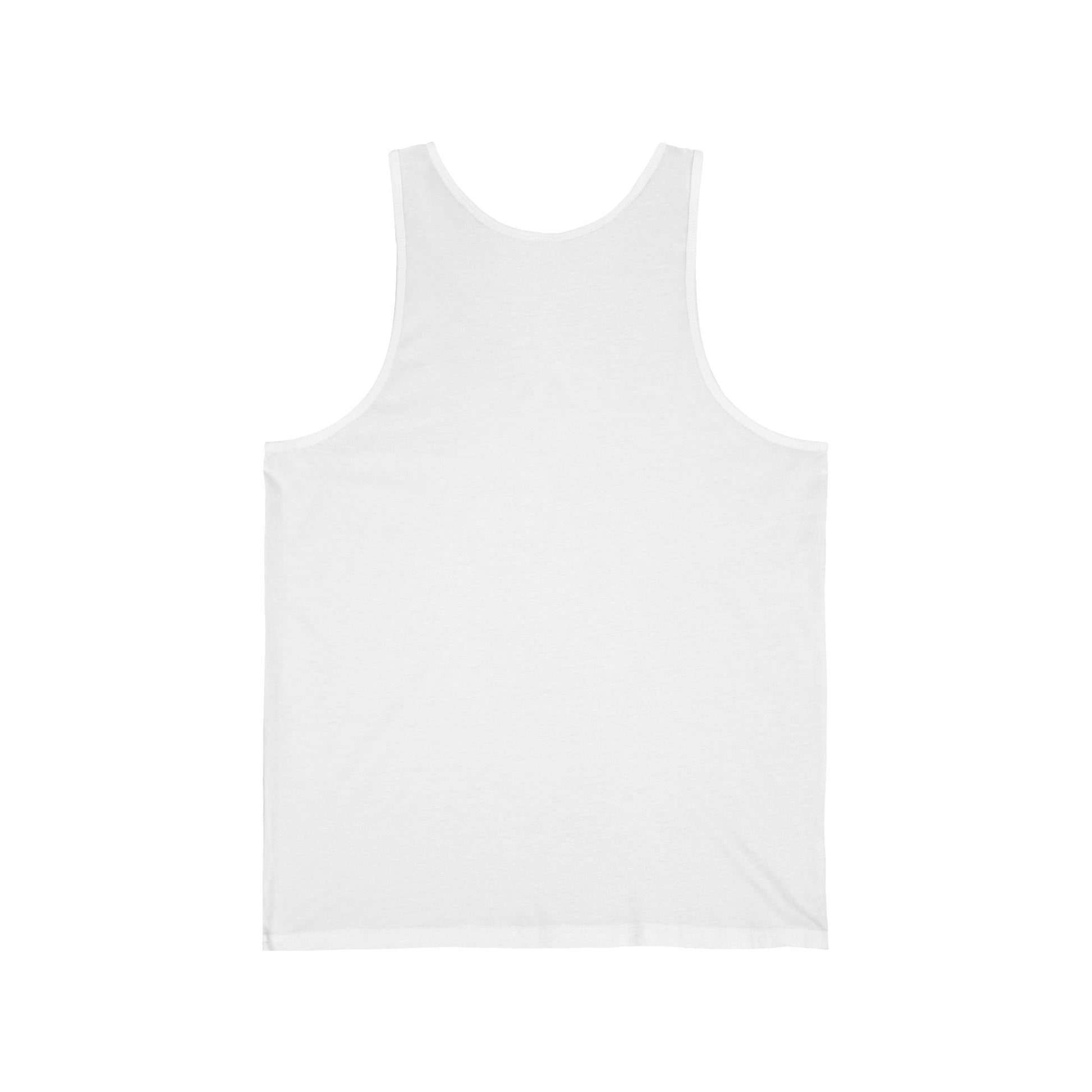 Plain white tank top by Printify with a soft fabric perfect for casual wear Love Has Four Paws