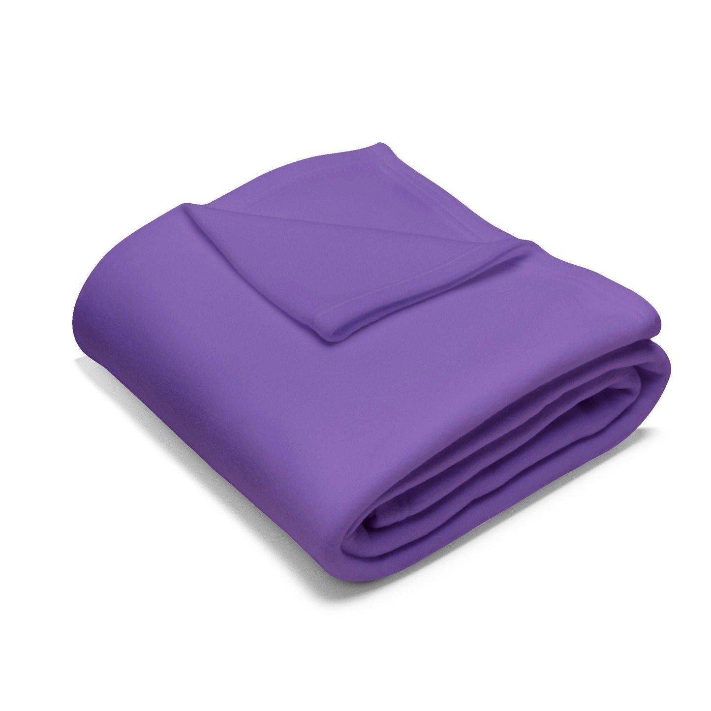 Cozy Throw for Kids purple fleece blanket folded soft lightweight throw for kids bed or playroom