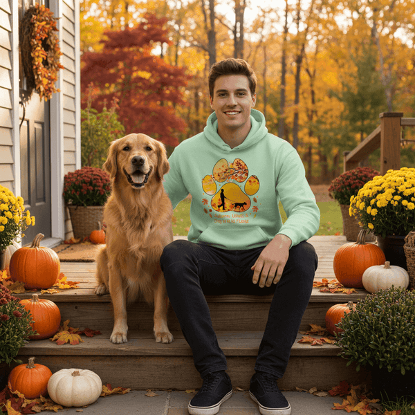 Autumn Leaves Dog Hoodie - Cozy Fall Pet Lover Sweatshirt - Purrfect Pet Haven
