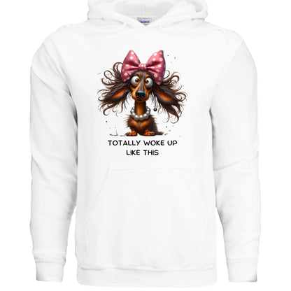 Funny Dog Hoodie - Woke Up Like This Sweatshirt - Purrfect Pet Haven