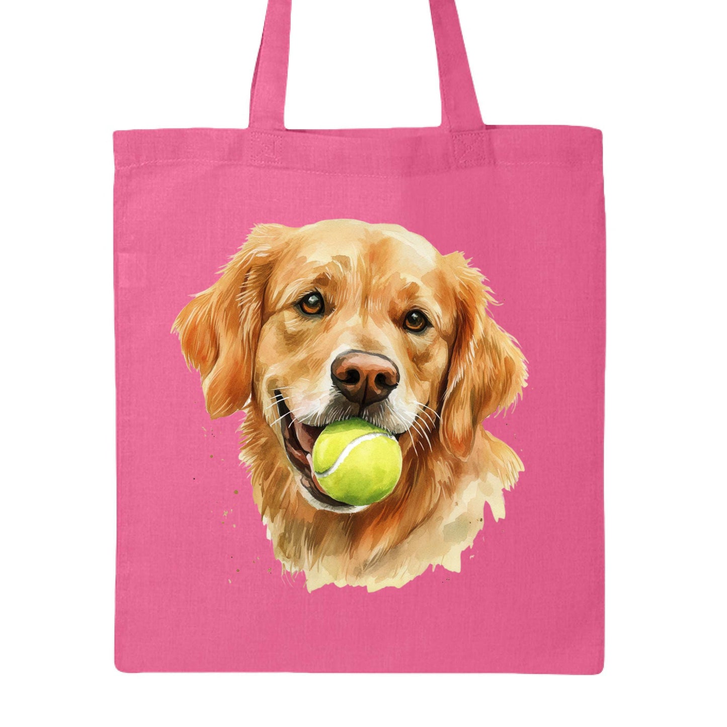 Golden Retriever Tote Bag with Tennis Ball Design - Purrfect Pet Haven
