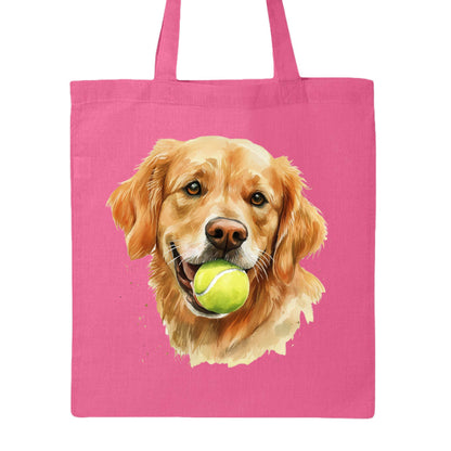 Golden Retriever Tote Bag with Tennis Ball Design - Purrfect Pet Haven