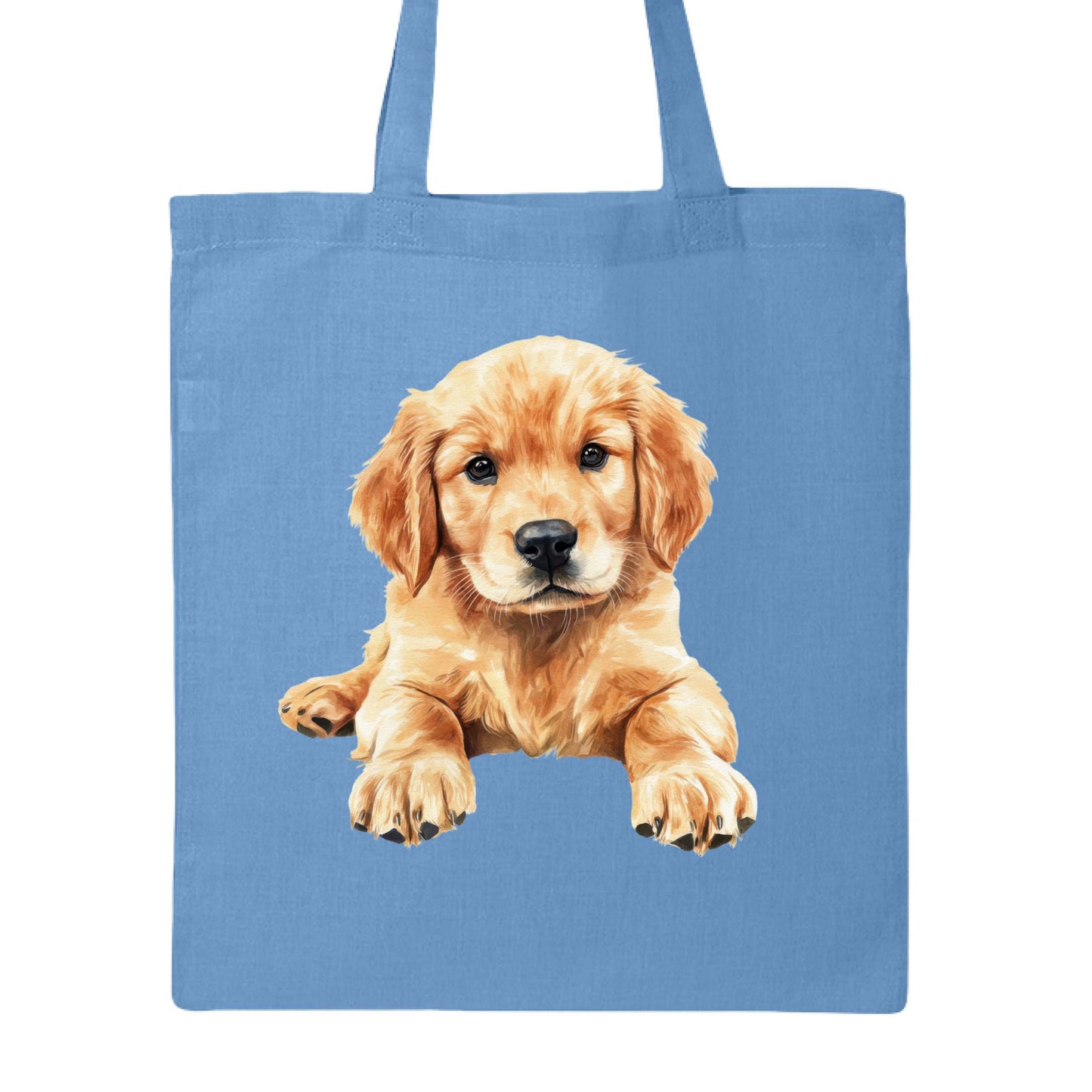Golden Retriever Puppy Tote Bag - Adorable Baby Dog Canvas - Purrfect Pet Haven
