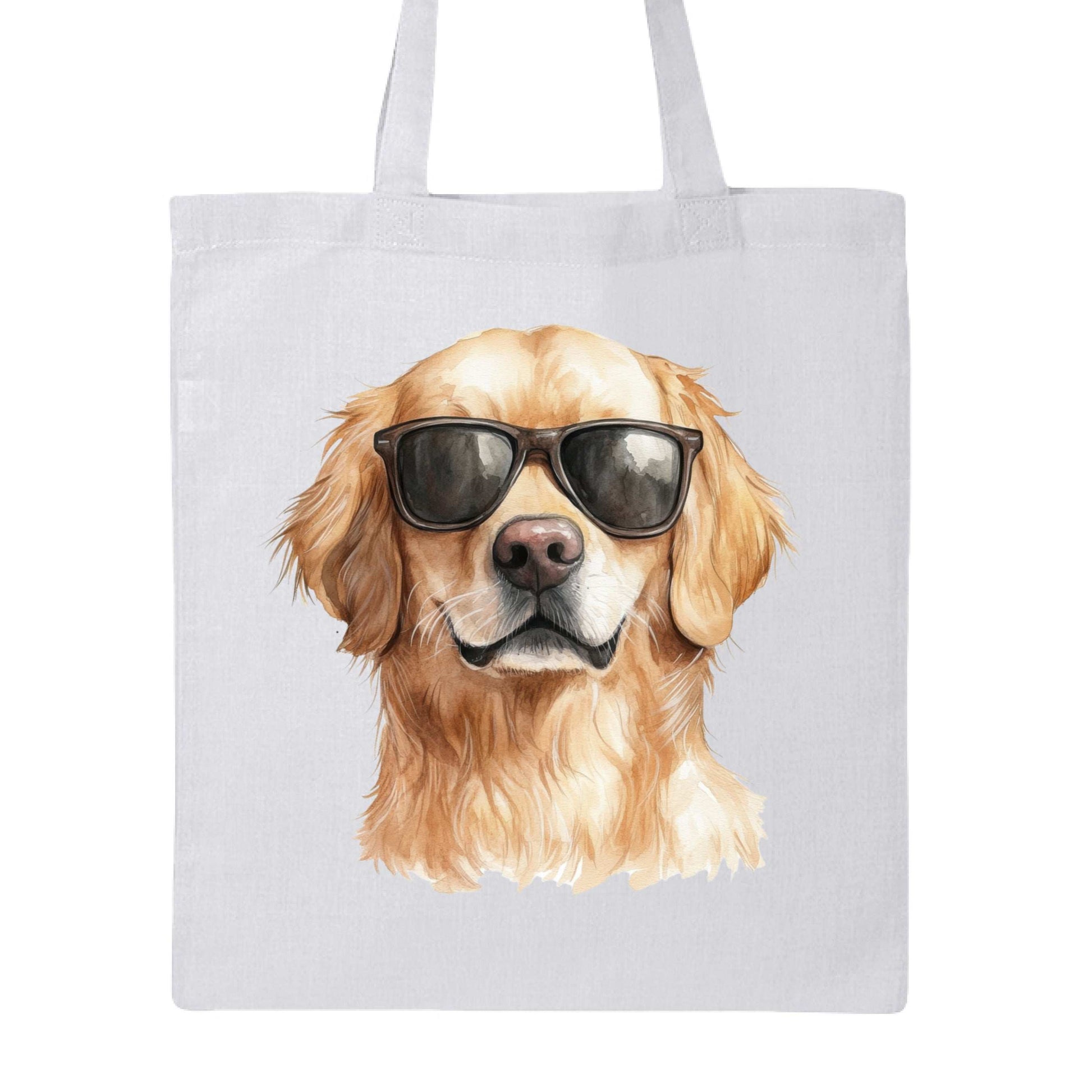 Golden Retriever Sunglasses Tote Bag - Cool Dog Canvas - Purrfect Pet Haven