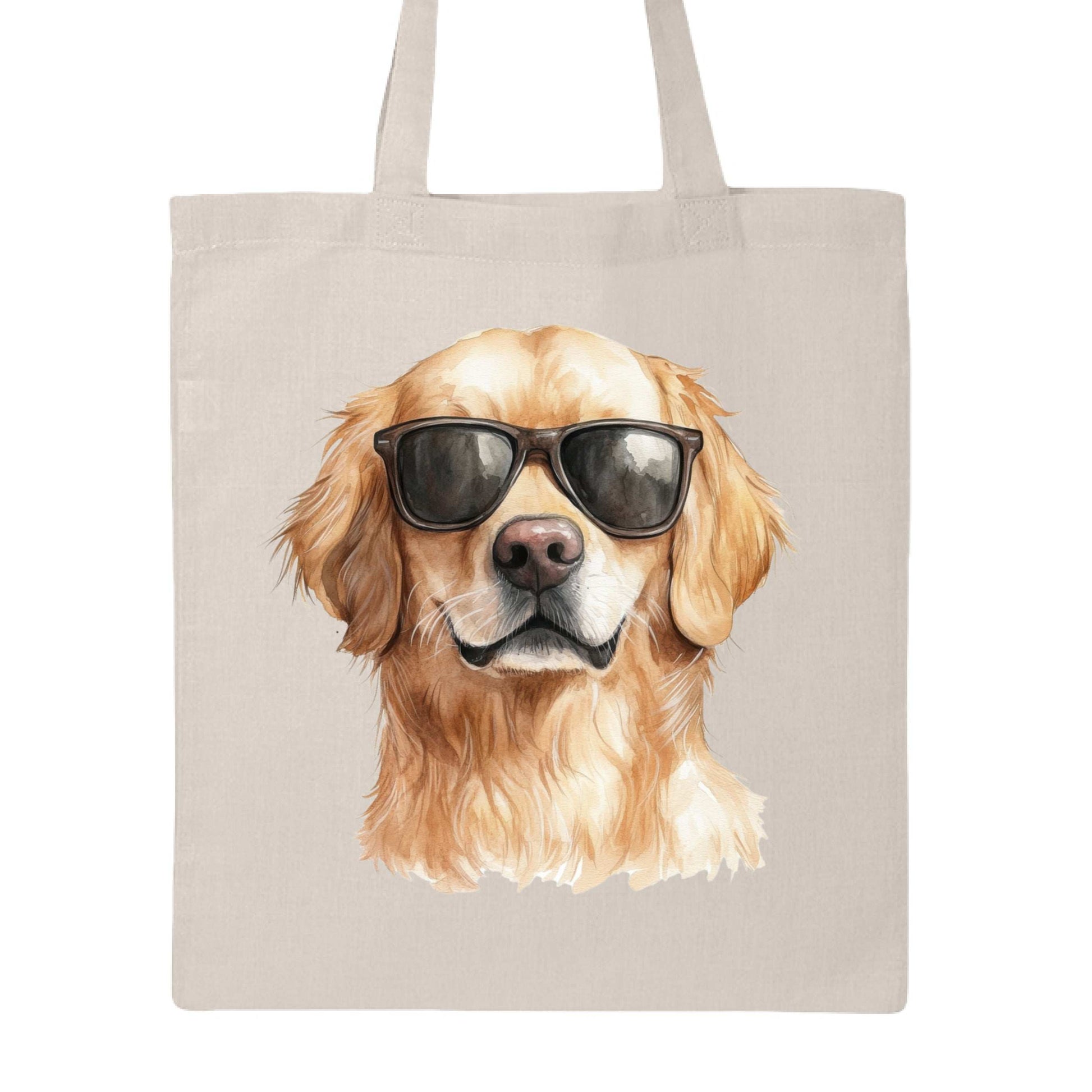 Golden Retriever Sunglasses Tote Bag - Cool Dog Canvas - Purrfect Pet Haven