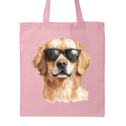 Golden Retriever Sunglasses Tote Bag - Cool Dog Canvas - Purrfect Pet Haven