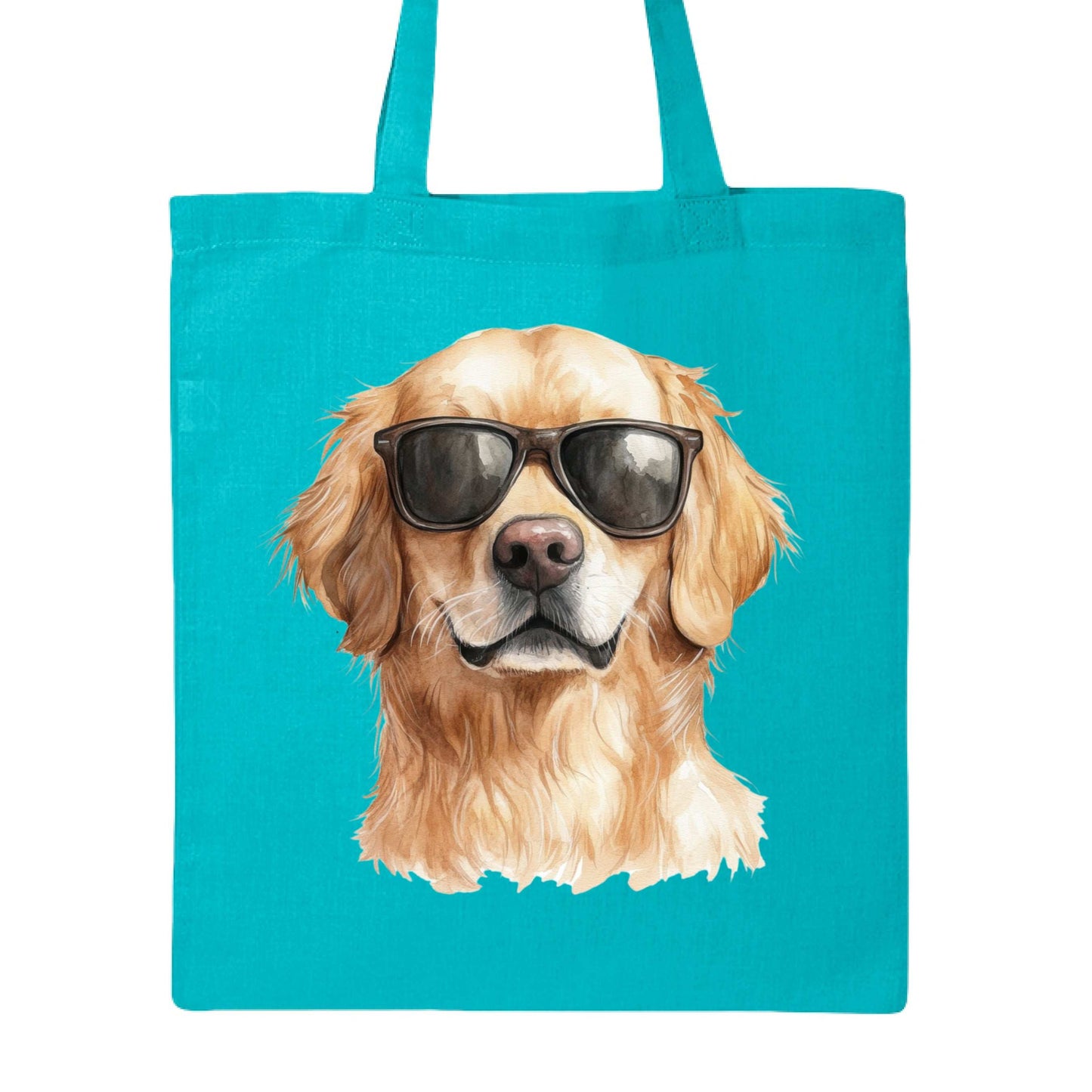 Golden Retriever Sunglasses Tote Bag - Cool Dog Canvas - Purrfect Pet Haven