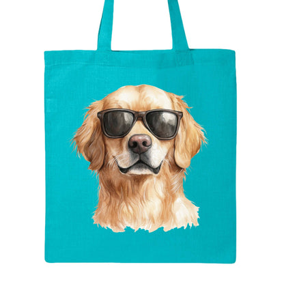 Golden Retriever Sunglasses Tote Bag - Cool Dog Canvas - Purrfect Pet Haven