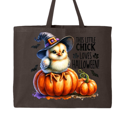 Halloween Chick Tote Bag for Trick-or-Treating - Cute Witch - Purrfect Pet Haven