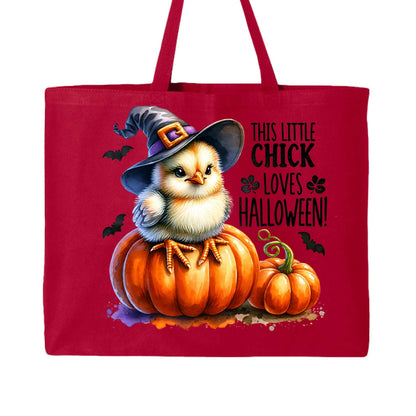 Halloween Chick Tote Bag for Trick-or-Treating - Cute Witch - Purrfect Pet Haven