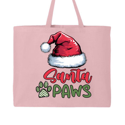 Santa Paws Holiday Tote with Santa Hat for Dog Lovers - Purrfect Pet Haven