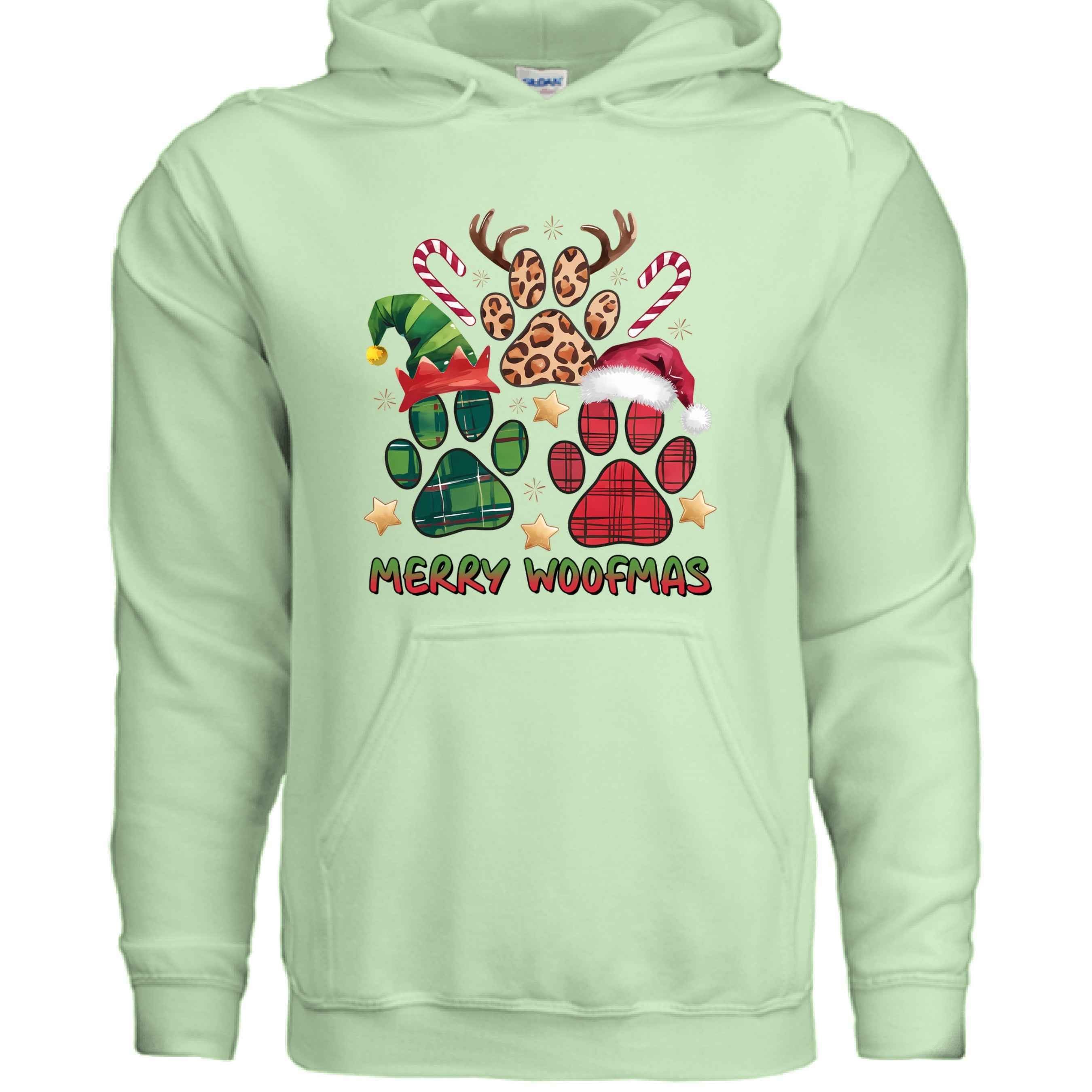 Merry Woofmas Holiday Hoodie with Reindeer Antlers for Dogs - Purrfect Pet Haven