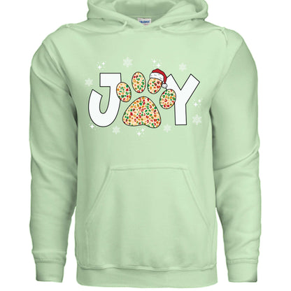 Joy Paw Hoodie - Festive Christmas Pet Lover Sweatshirt - Purrfect Pet Haven