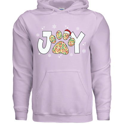 Joy Paw Hoodie - Festive Christmas Pet Lover Sweatshirt - Purrfect Pet Haven